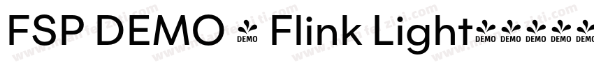 FSP DEMO - Flink Light字体转换